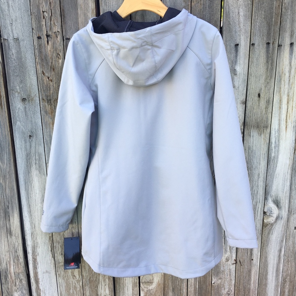 NWT New Balance Softshell 4 Way Stretch Jacket Gray S - Picture 2 of 14